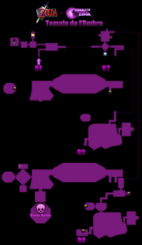 Plan de la zone Le Temple de l'Ombre