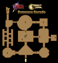 Plan de la zone Le Gymnase Gerudo