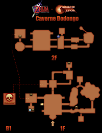 Plan de la zone La Caverne Dodongo