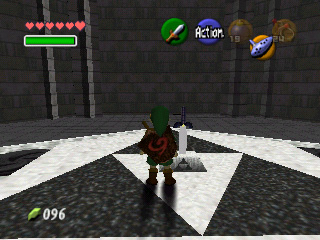 Link dans le Temple du temps (Screenshot - Screenshots d'Ocarina of Time- Ocarina of Time)