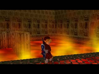 Link adulte dans le Temple du feu (Screenshot - Screenshots d'Ocarina of Time- Ocarina of Time)