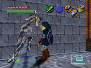 Link dans le Temple de l'eau (Screenshot - Screenshots d'Ocarina of Time- Ocarina of Time)