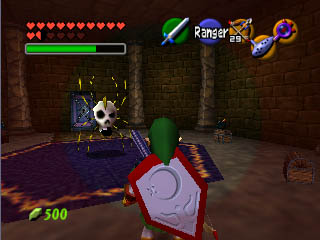 Link dans le Temple de la forêt (Screenshot - Screenshots d'Ocarina of Time- Ocarina of Time)