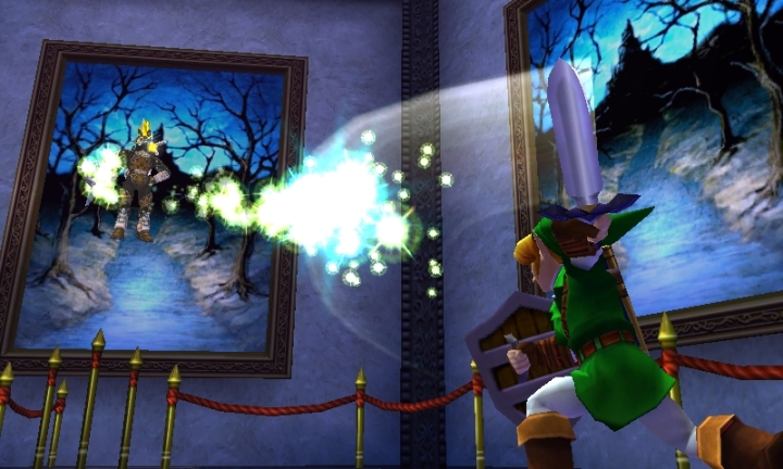 Link affrontant Ganon Spectral (Screenshot - Screenshots d'Ocarina of Time 3DS- Ocarina of Time)