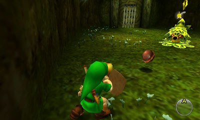 Link affrontant une peste mojo (Screenshot - Screenshots d'Ocarina of Time 3DS- Ocarina of Time)