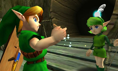 Link recevant l'Ocarina des fées (Screenshot - Screenshots d'Ocarina of Time 3DS- Ocarina of Time)