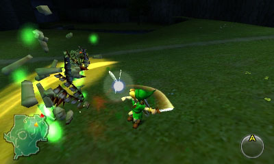 Link affrontant un Stalfos (Screenshot - Screenshots d'Ocarina of Time 3DS- Ocarina of Time)