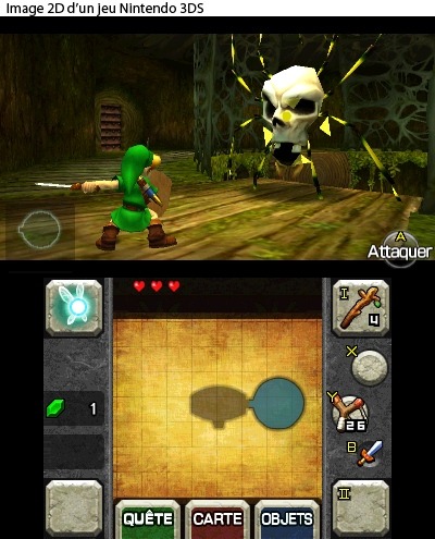 Link affrontant une Skulltula (Screenshot - Screenshots d'Ocarina of Time 3DS- Ocarina of Time)