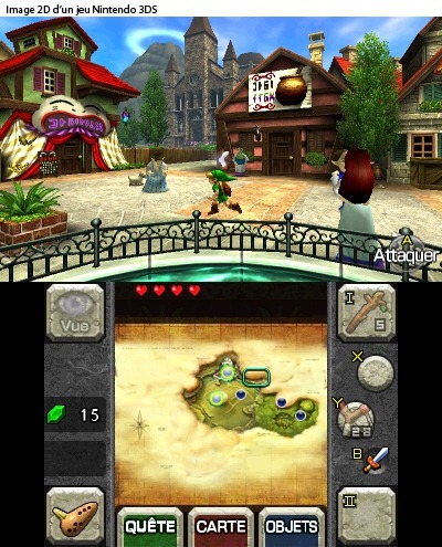  La place du marché (Screenshot - Screenshots d'Ocarina of Time 3DS- Ocarina of Time)