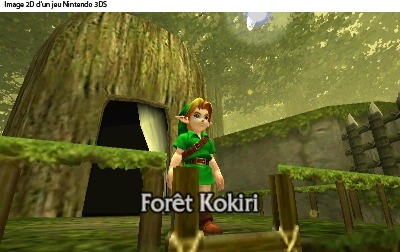 Link devant sa maison (Screenshot - Screenshots d'Ocarina of Time 3DS- Ocarina of Time)