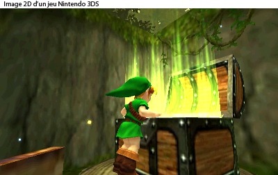 Link ouvrant le coffre de l'épée Kokiri (Screenshot - Screenshots d'Ocarina of Time 3DS- Ocarina of Time)