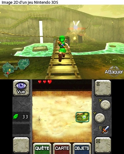 Link dans le Village Kokiri (Screenshot - Screenshots d'Ocarina of Time 3DS- Ocarina of Time)