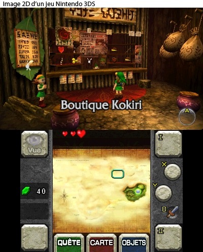 Link dans la boutique Kokiri (Screenshot - Screenshots d'Ocarina of Time 3DS- Ocarina of Time)