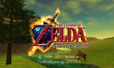 Ecran titre  (Screenshot - Screenshots d'Ocarina of Time 3DS- Ocarina of Time)