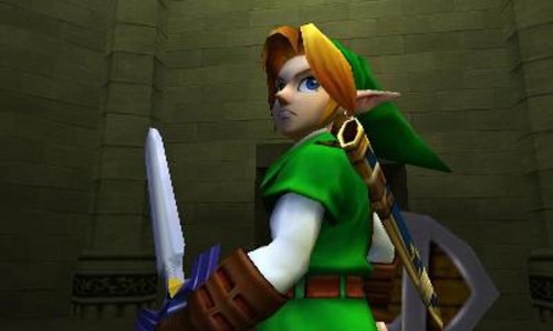 Link se retournant (Screenshot - Screenshots d'Ocarina of Time 3DS- Ocarina of Time)