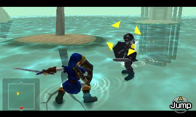 Link affrontant Dark Link (Screenshot - Screenshots d'Ocarina of Time 3DS- Ocarina of Time)