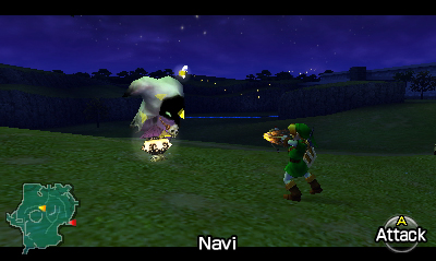 Link affrontant un Esprit (Screenshot - Screenshots d'Ocarina of Time 3DS- Ocarina of Time)