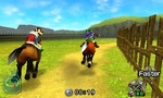 Link faisant la course contre Ingo sur Epona