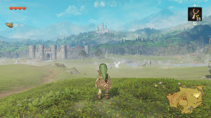 Link dans la plaine d'Hyrule (Artwork - Gameplay - Ocarina of Time (Remake))