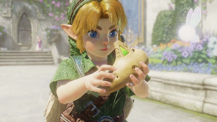 Link et l'Ocarina des Fées (Artwork - Personnages - Ocarina of Time (Remake))