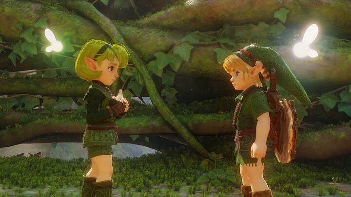 Link et Saria (Artwork - Personnages - Ocarina of Time (Remake))