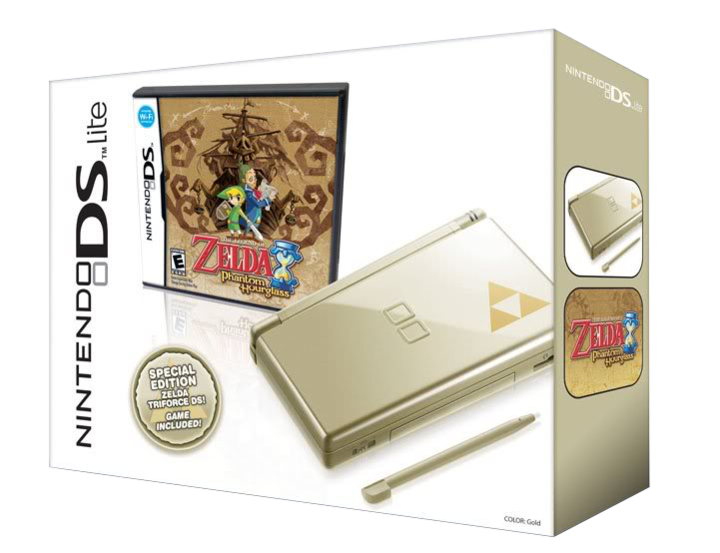 Bundle de Phantom Hourglass et de la DS lite Zelda (Image diverse - Boîtiers - Phantom Hourglass)