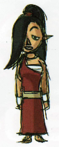 Un personnage féminin (Artwork - Concepts Arts de Personnages - Spirit Tracks)