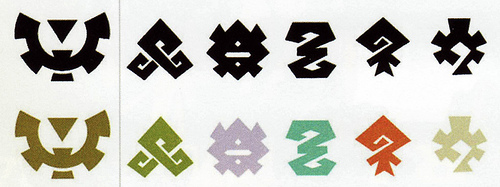 Logos des différentes contrées  (Artwork - Concepts Arts de lieux - Spirit Tracks)