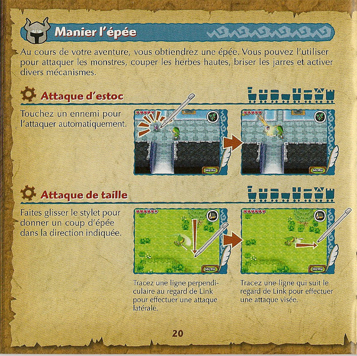 Page du manuel français de Spirit Tracks (Image diverse - Manuel de Spirit Tracks - Spirit Tracks)