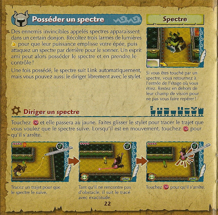 Page du manuel français de Spirit Tracks (Image diverse - Manuel de Spirit Tracks - Spirit Tracks)