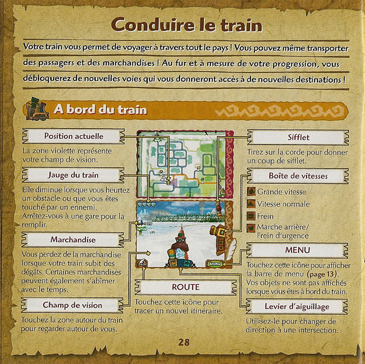 Page du manuel français de Spirit Tracks (Image diverse - Manuel de Spirit Tracks - Spirit Tracks)