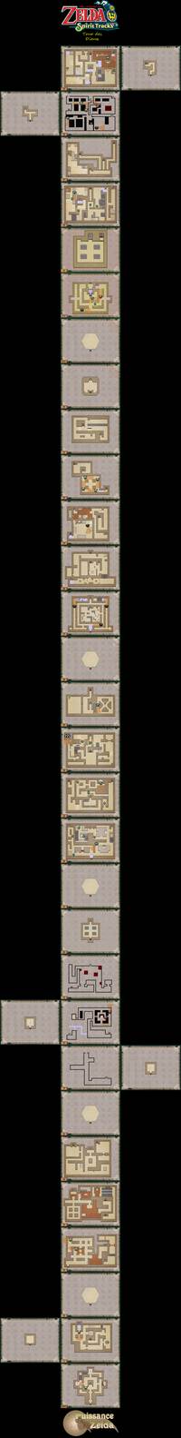 Plan de la zone Château d'Hyrule & Sanctuaire Sylvestre