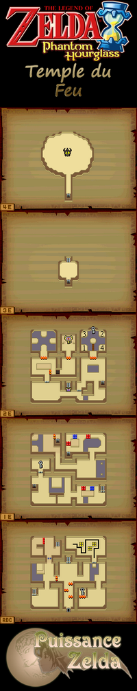 Plan de la zone Temple du Feu