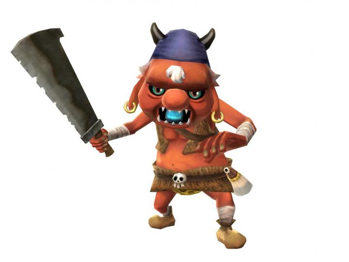 Un Bokoblin rouge (Artwork - Ennemis - Skyward Sword)