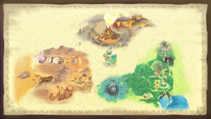 Carte d'Hyrule (Artwork - Illustrations - Skyward Sword)