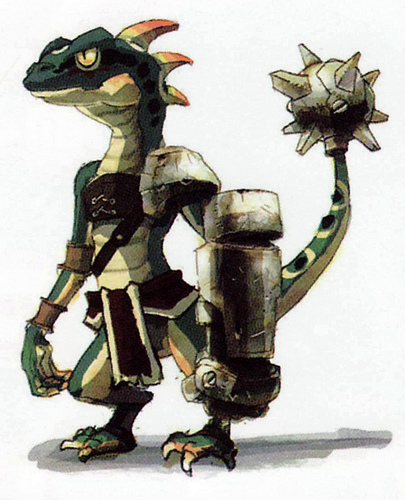 Lizalfos (Artwork - Ennemis - Skyward Sword)