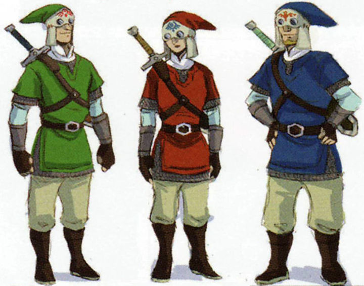 Patrouille de Célestiens (Artwork - Habitants de Célesbourg - Skyward Sword)