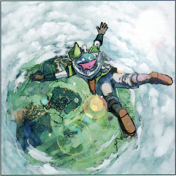 Link traversant la barrière de nuage pour arriver dans la forêt de Firone (Artwork - Concept Arts du Ciel et de Célesbourg - Skyward Sword)