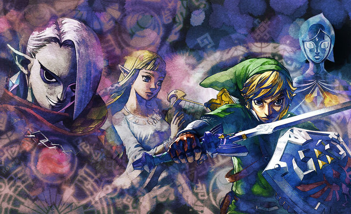 Principaux protagonistes  (Artwork - Illustrations - Skyward Sword)