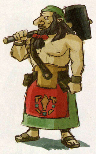 Concept art de Dorco (Artwork - Habitants de Célesbourg - Skyward Sword)