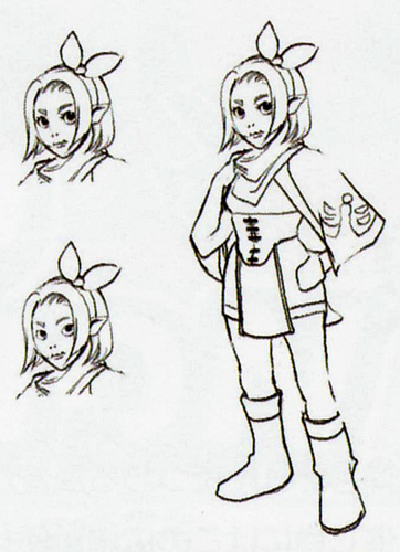 Concept art d'un personnage non utilisé (Artwork - Habitants de Célesbourg - Skyward Sword)