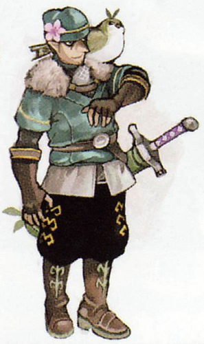 Concept art d'un personnage non utilisé (Artwork - Habitants de Célesbourg - Skyward Sword)