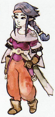 Concept art d'un personnage non utilisé (Artwork - Habitants de Célesbourg - Skyward Sword)