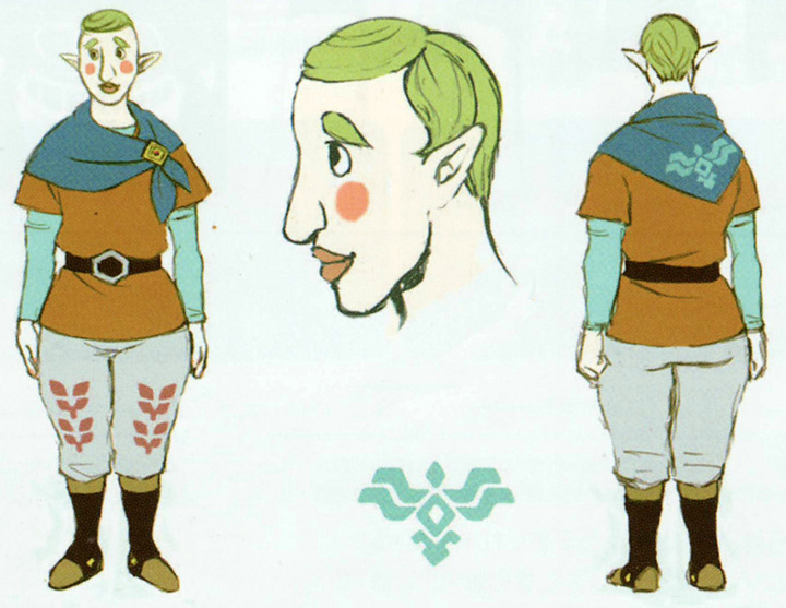 Version finale de Célestin (Artwork - Habitants de Célesbourg - Skyward Sword)