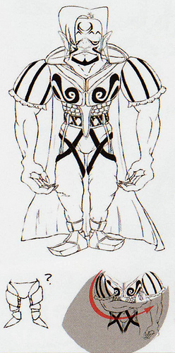 Concept art non utilisé de Ghirahim (Artwork - Ghirahim - Skyward Sword)