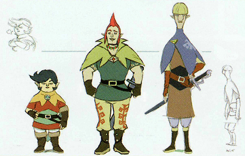 Hergo, Orbo et Latruche (Artwork - Habitants de Célesbourg - Skyward Sword)