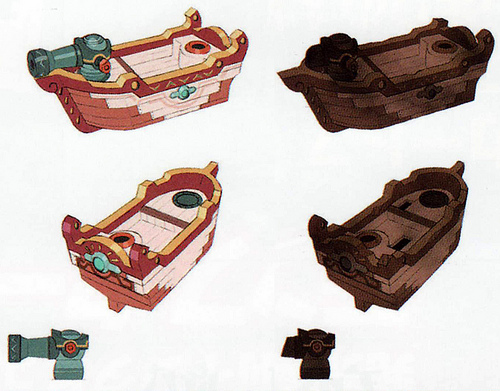 Bateau de Lanelle (Artwork - Concept Arts d'Hyrule - Skyward Sword)