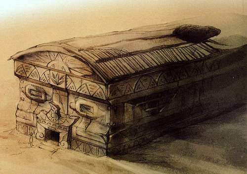 Hangar du désert (Artwork - Concept Arts d'Hyrule - Skyward Sword)