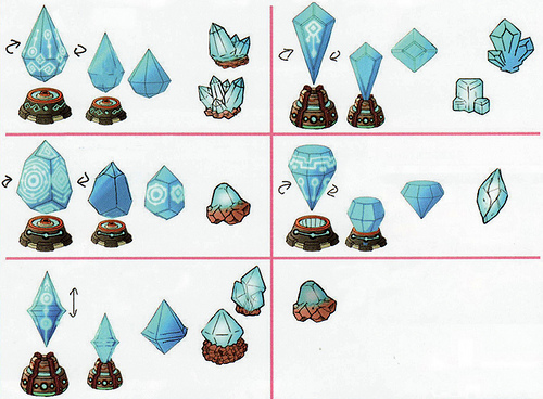 Des chronolithes (Artwork - Concept Arts d'Hyrule - Skyward Sword)