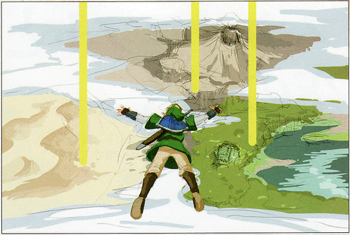 Hyrule (Artwork - Concept Arts du Ciel et de Célesbourg - Skyward Sword)